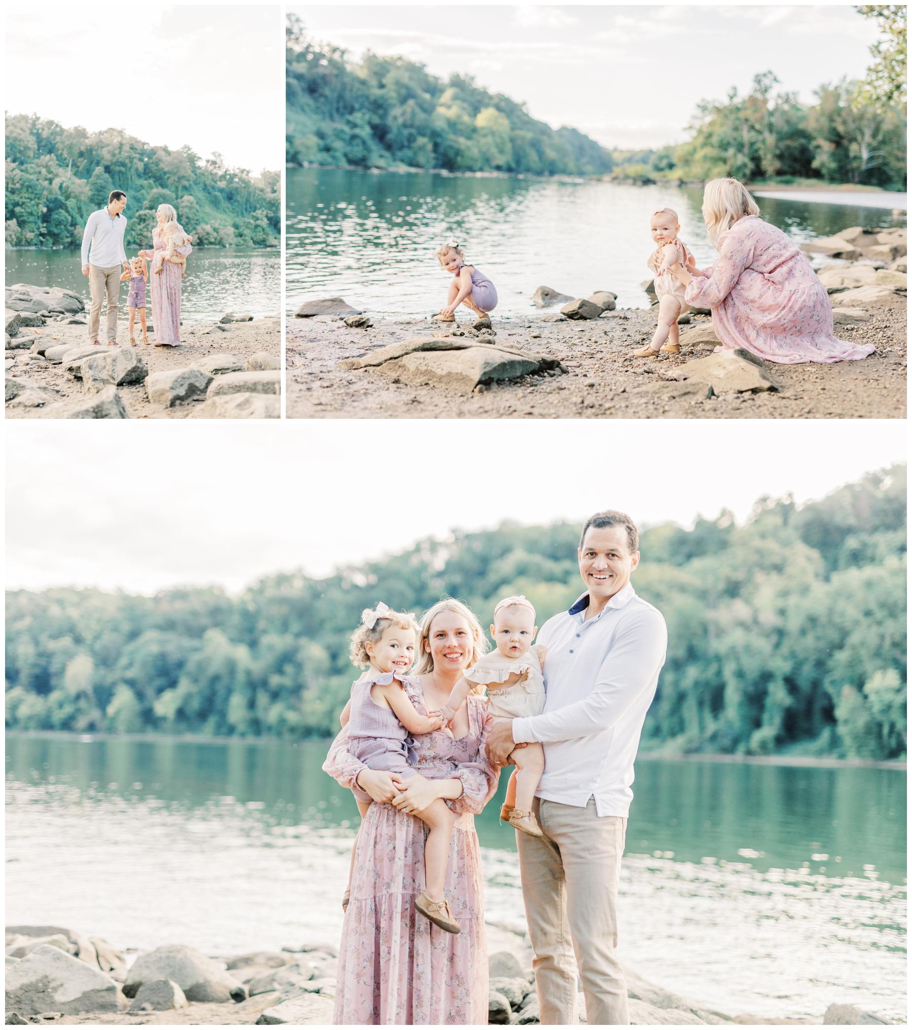 Family Session on the Potomac River in MD
